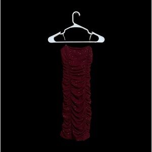 Maroon Tube Dress